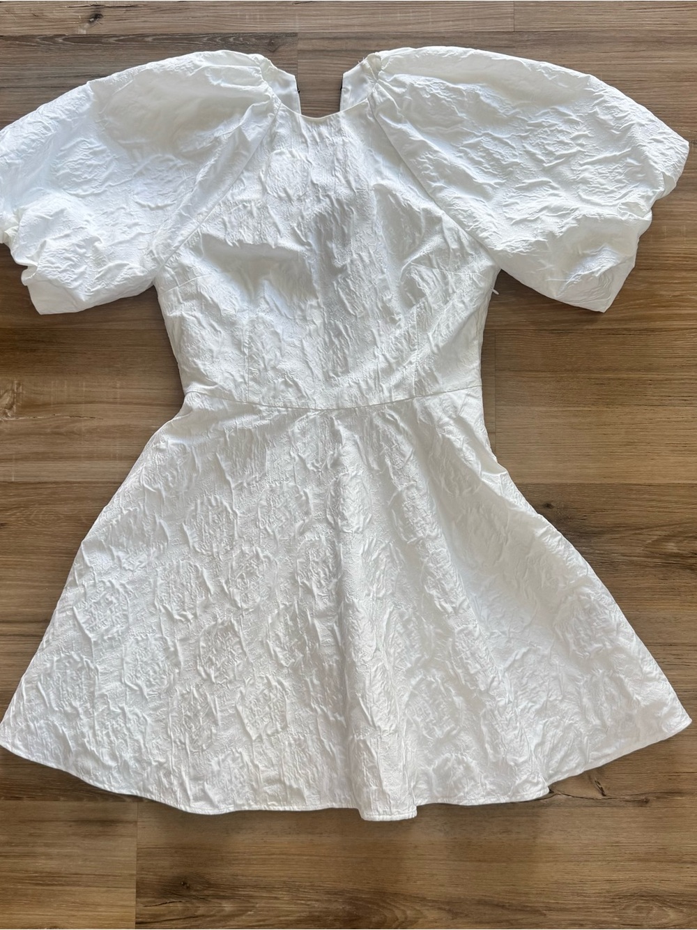 H&M JACQUARD-WEAVE TIE-BACK DRESS - Picture 3 of 9